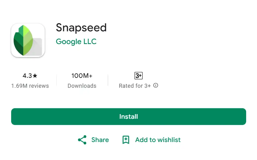 Snapseed on Google Play