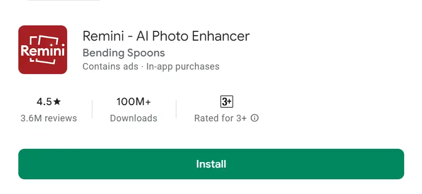 Remini on Google Play