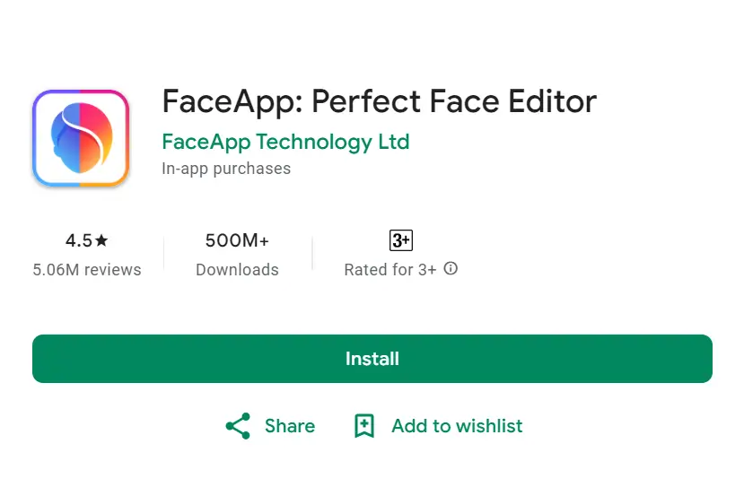 FaceApp on Google Play